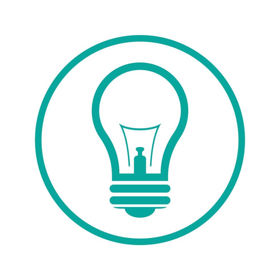 lamp logo design icon vector