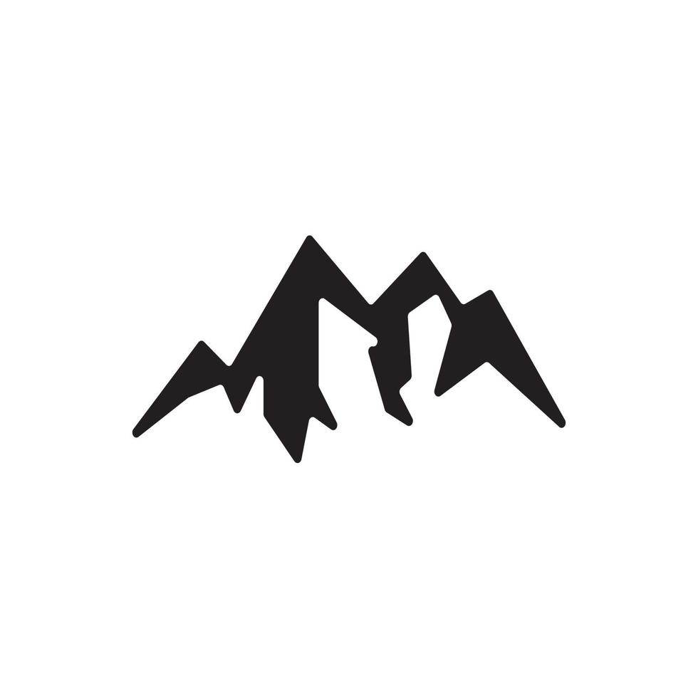 vector de diseño de logotipo de icono de montaña