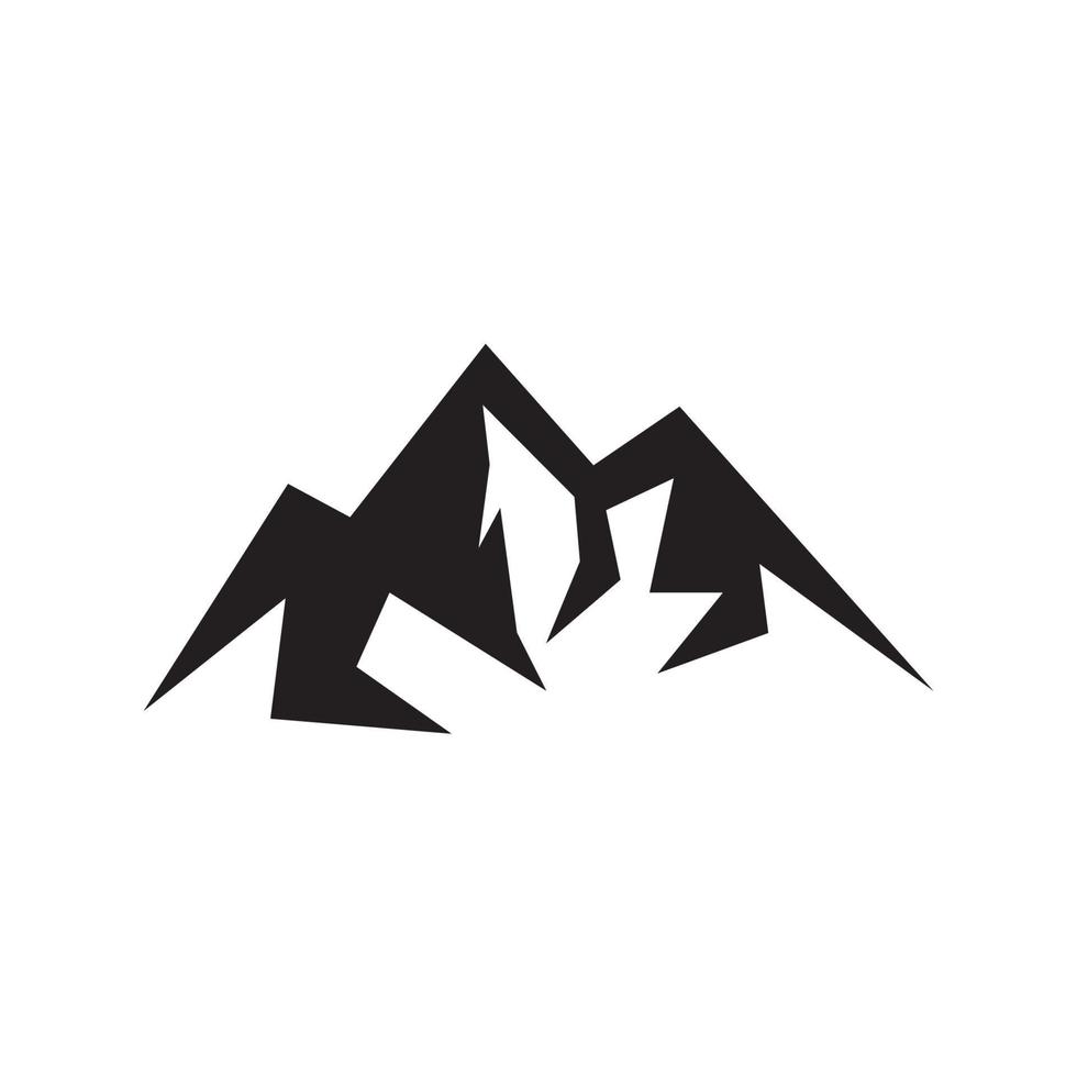 vector de diseño de logotipo de icono de montaña