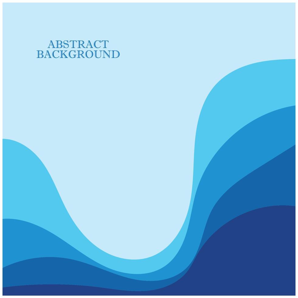 Abstract Water wave design background vector