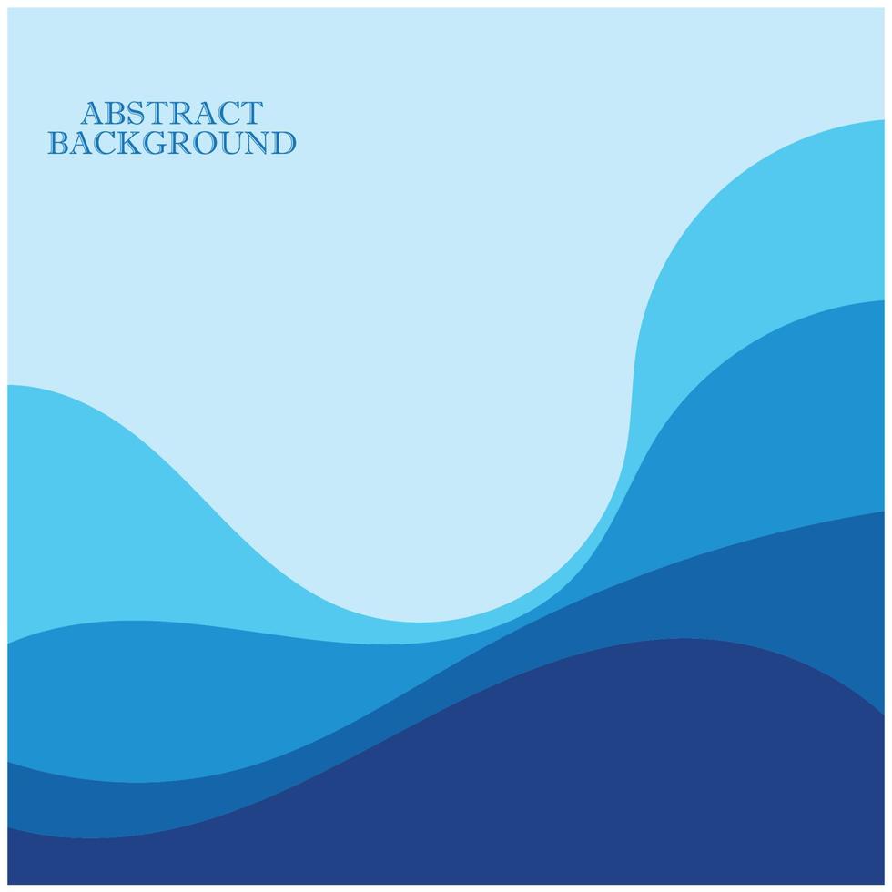 Abstract Water wave design background vector