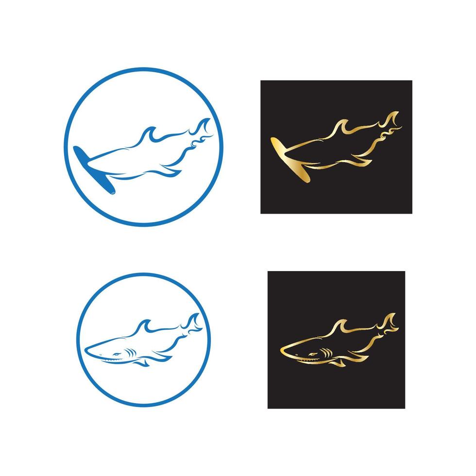 Shark illustration Logo vector