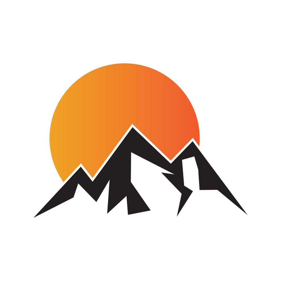 Mountain icon Logo design vector