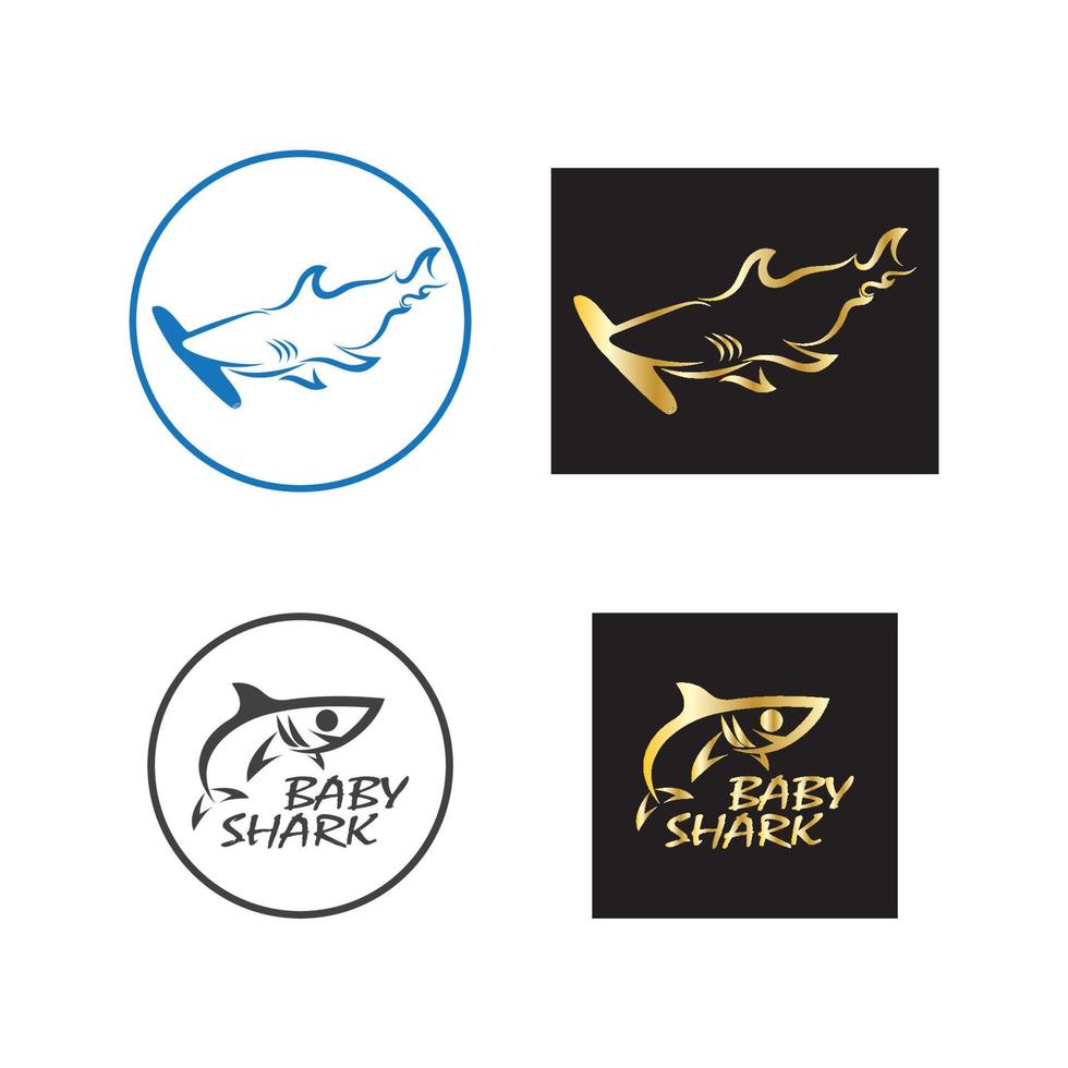 Shark illustration Logo vector