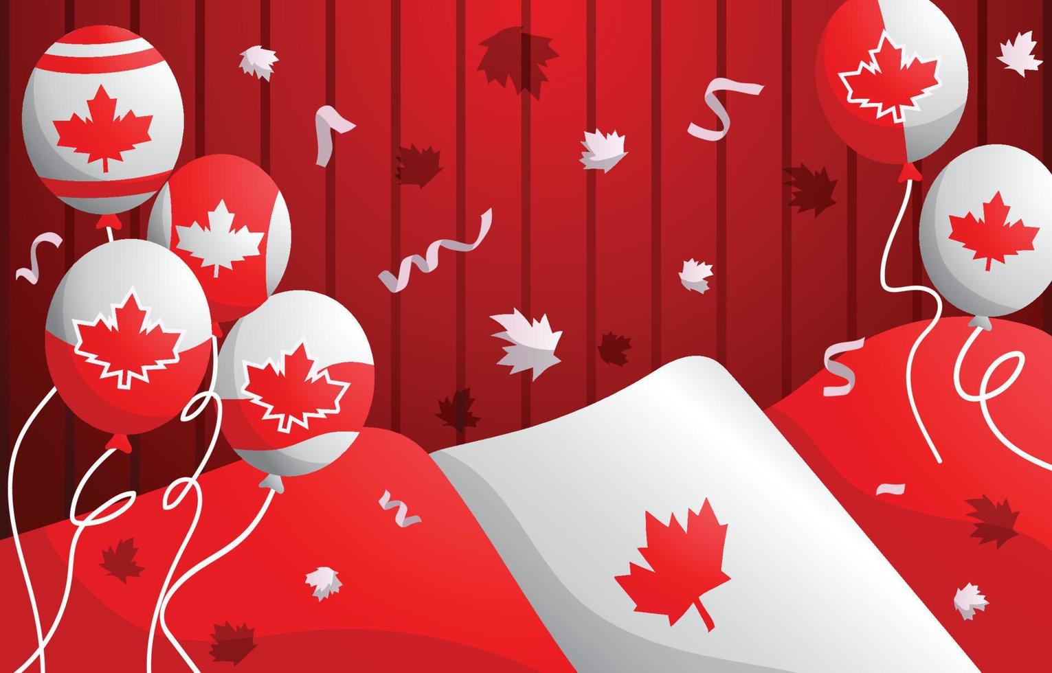 fondo de feliz día de canadá vector