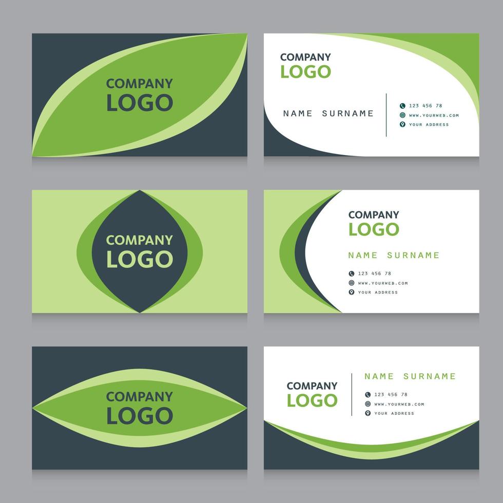 Business Card Template Set vector