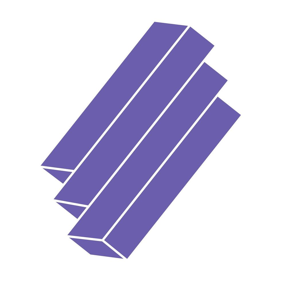 Optical illusion logo. Impossible shapes. Sacred geometry figures. Abstract eternal geometric objects. Impossible endless outline shapes. Optical art. Impossible geometry shape on a white background. vector