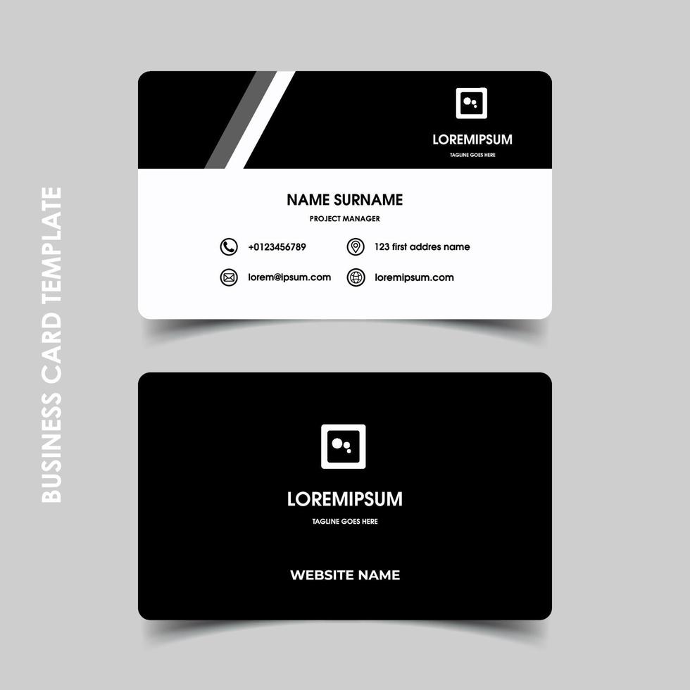 Modern business card template vector