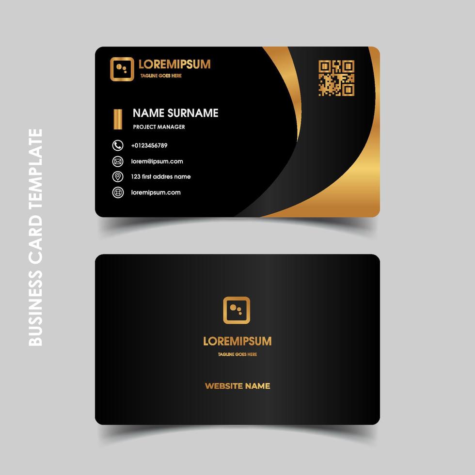 Modern business card template vector