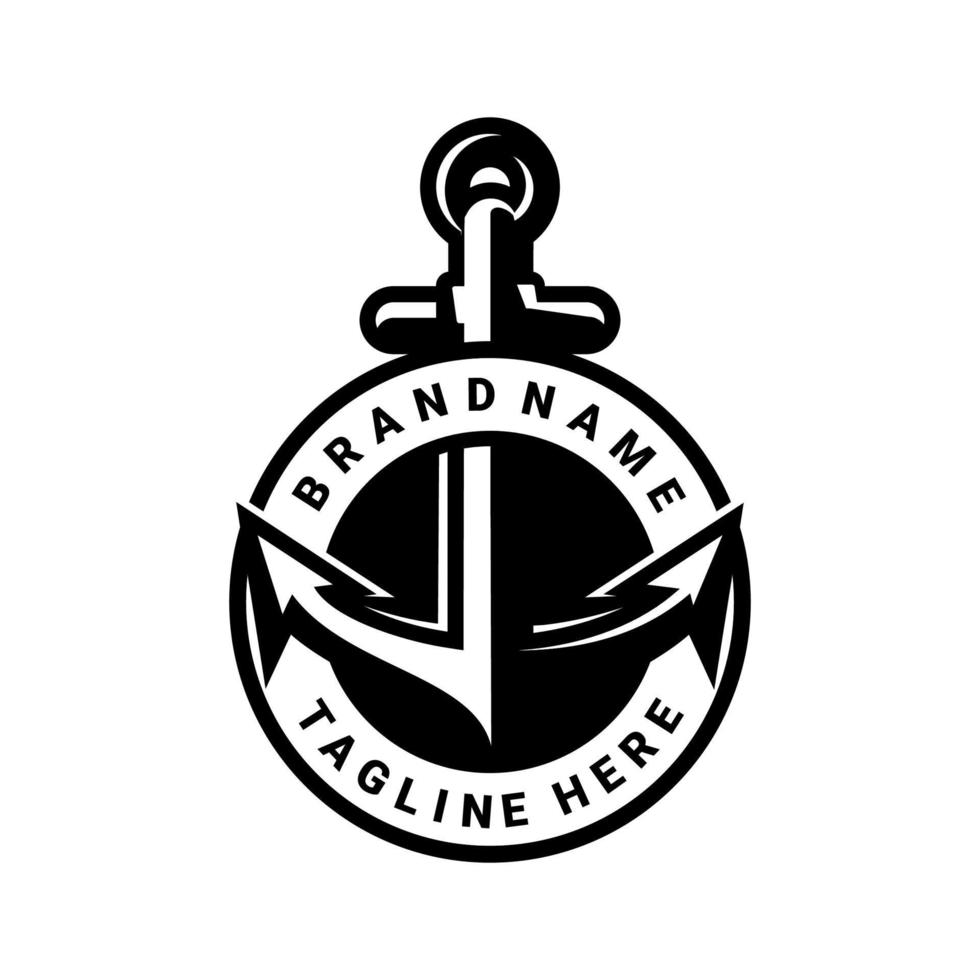 ANCHOR LOGO ON WHITE BACKGROUND vector