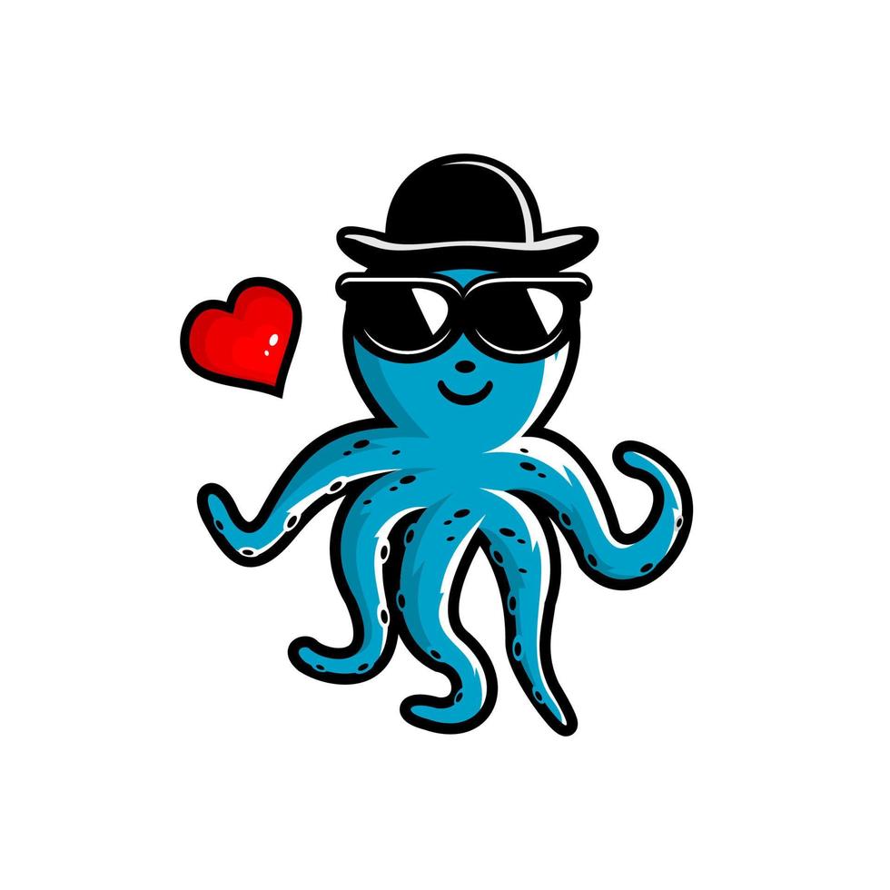 OCTOPUS CARTOON VECTOR