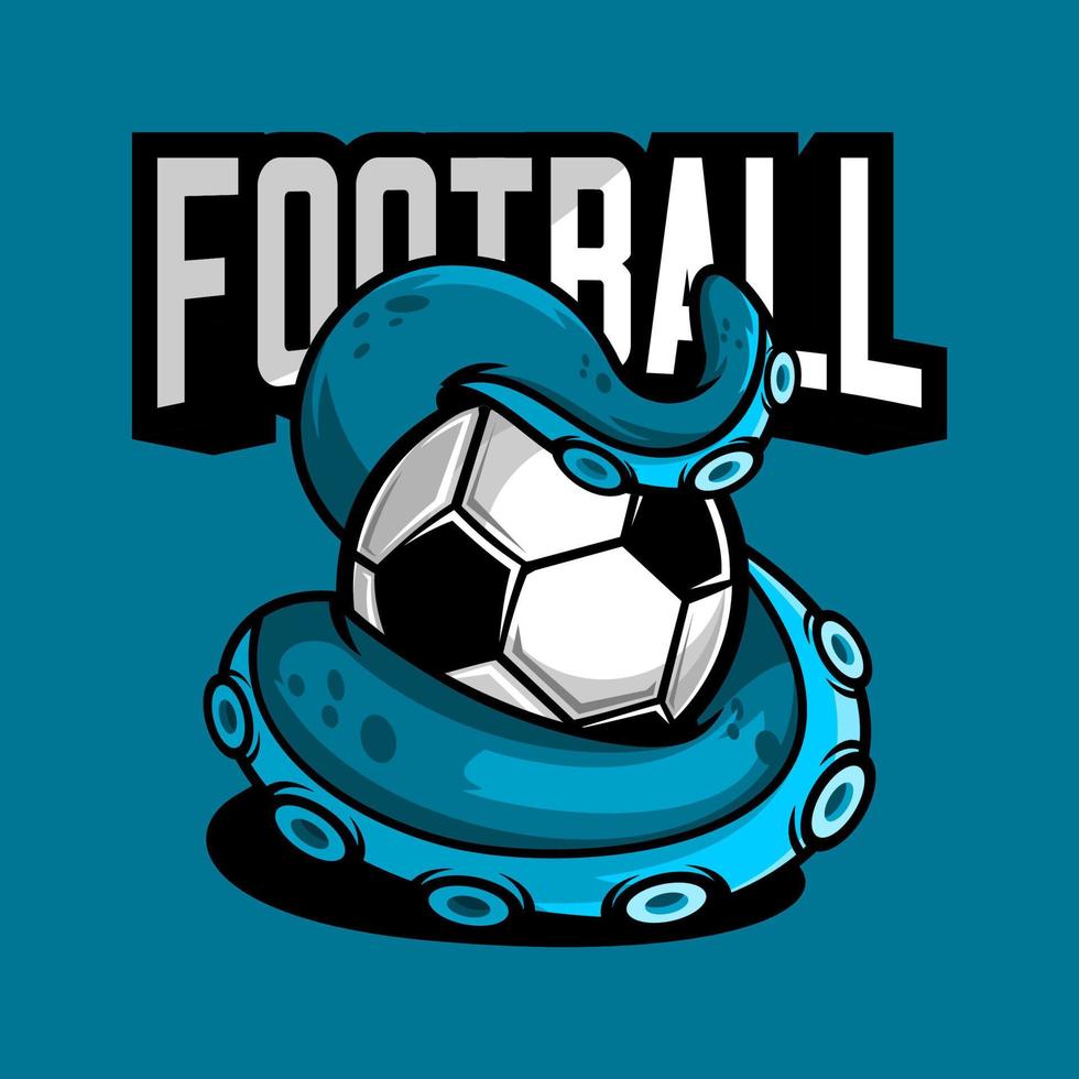 FOOTBALL AND OCTOPUS VECTOR