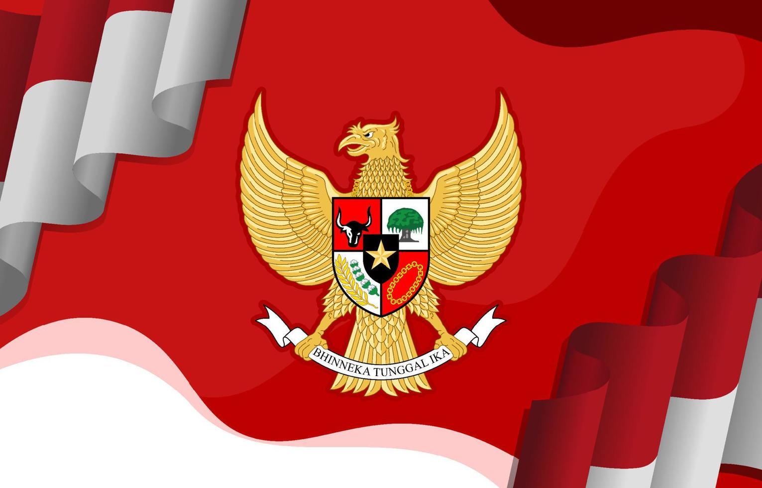 hari pancasila da la bienvenida al cumpleaños de pancasila vector