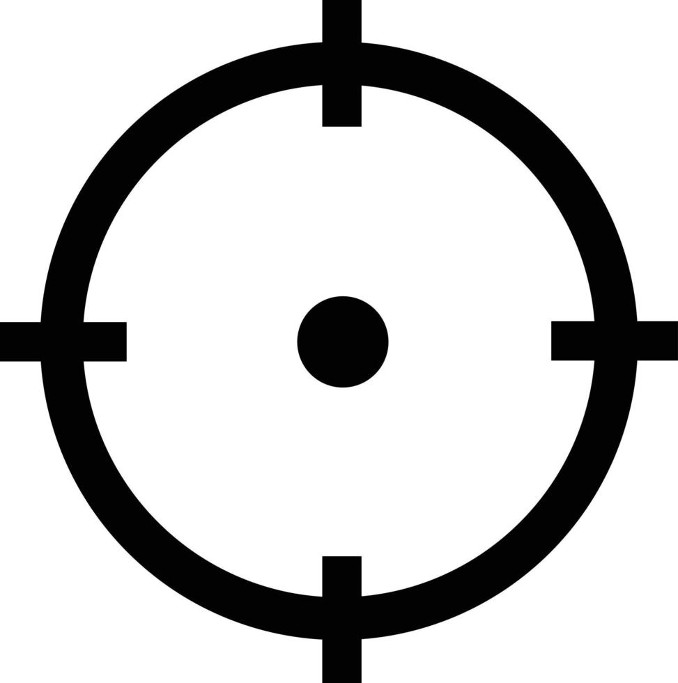 target icon. target sign. targeting target symbol. Pictograph of target. vector