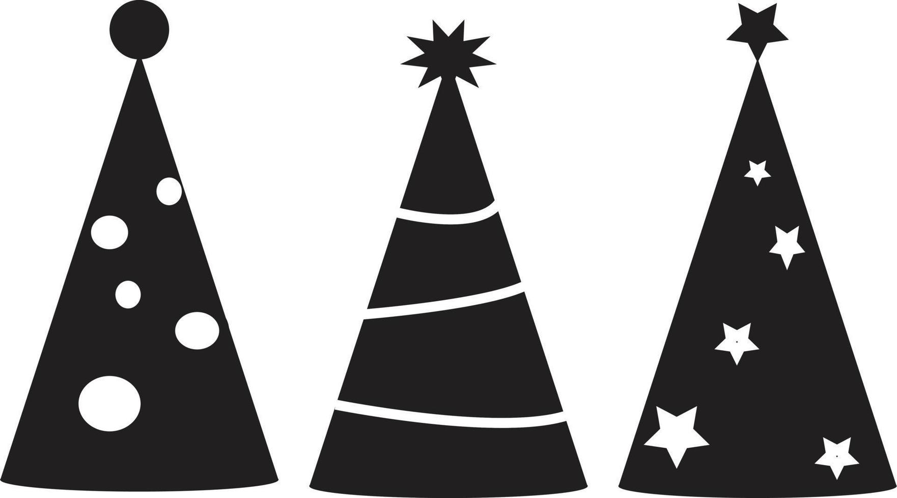 party hats icon. party hats sign. party hat symbol. vector