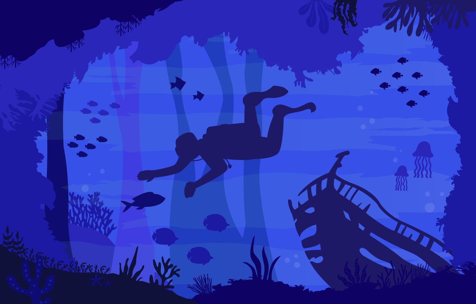 Deep Sea Background vector
