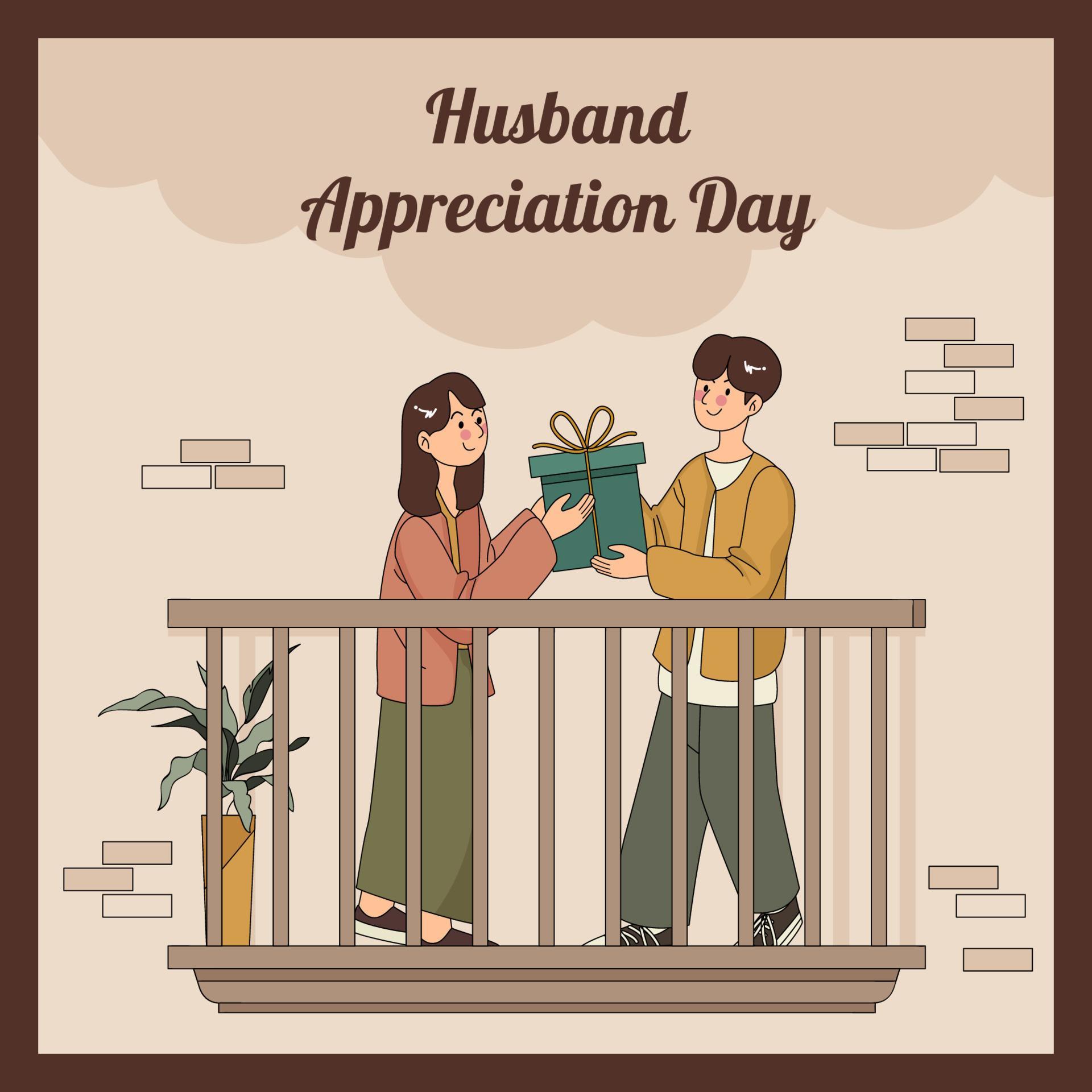 Husband Appreciation Day Concept 7407278 Vector Art at Vecteezy