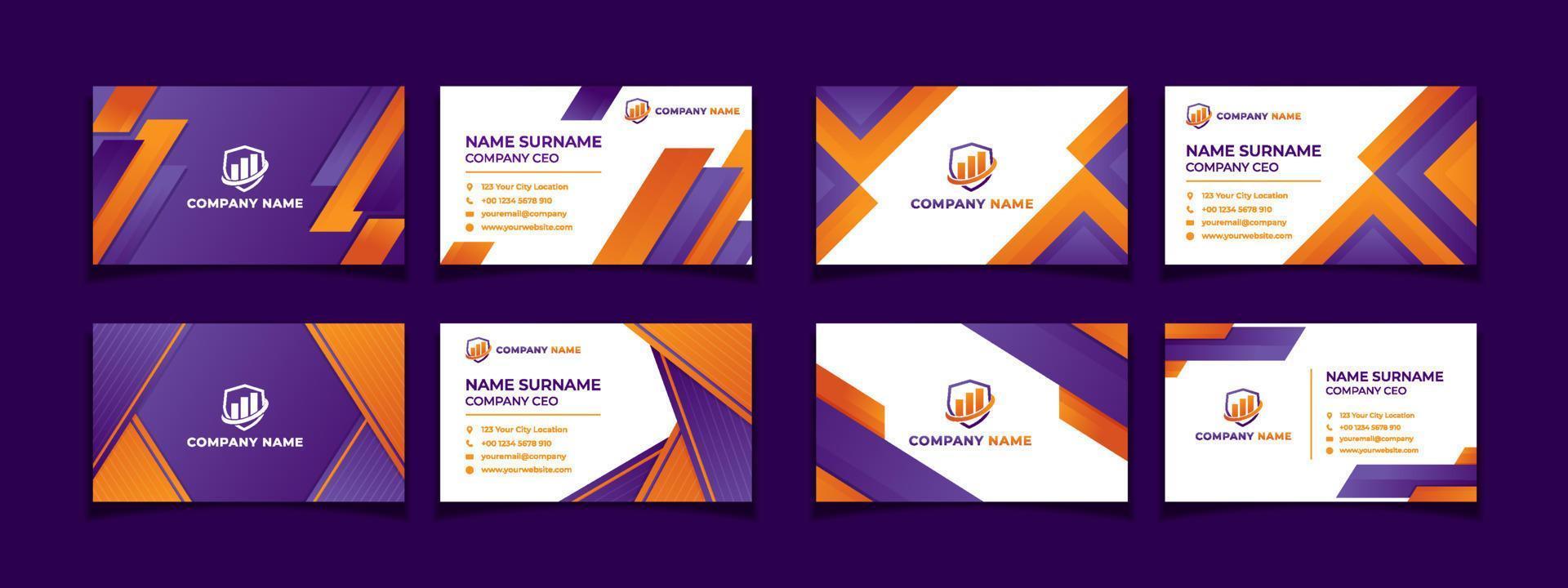 Business Card Template Set vector