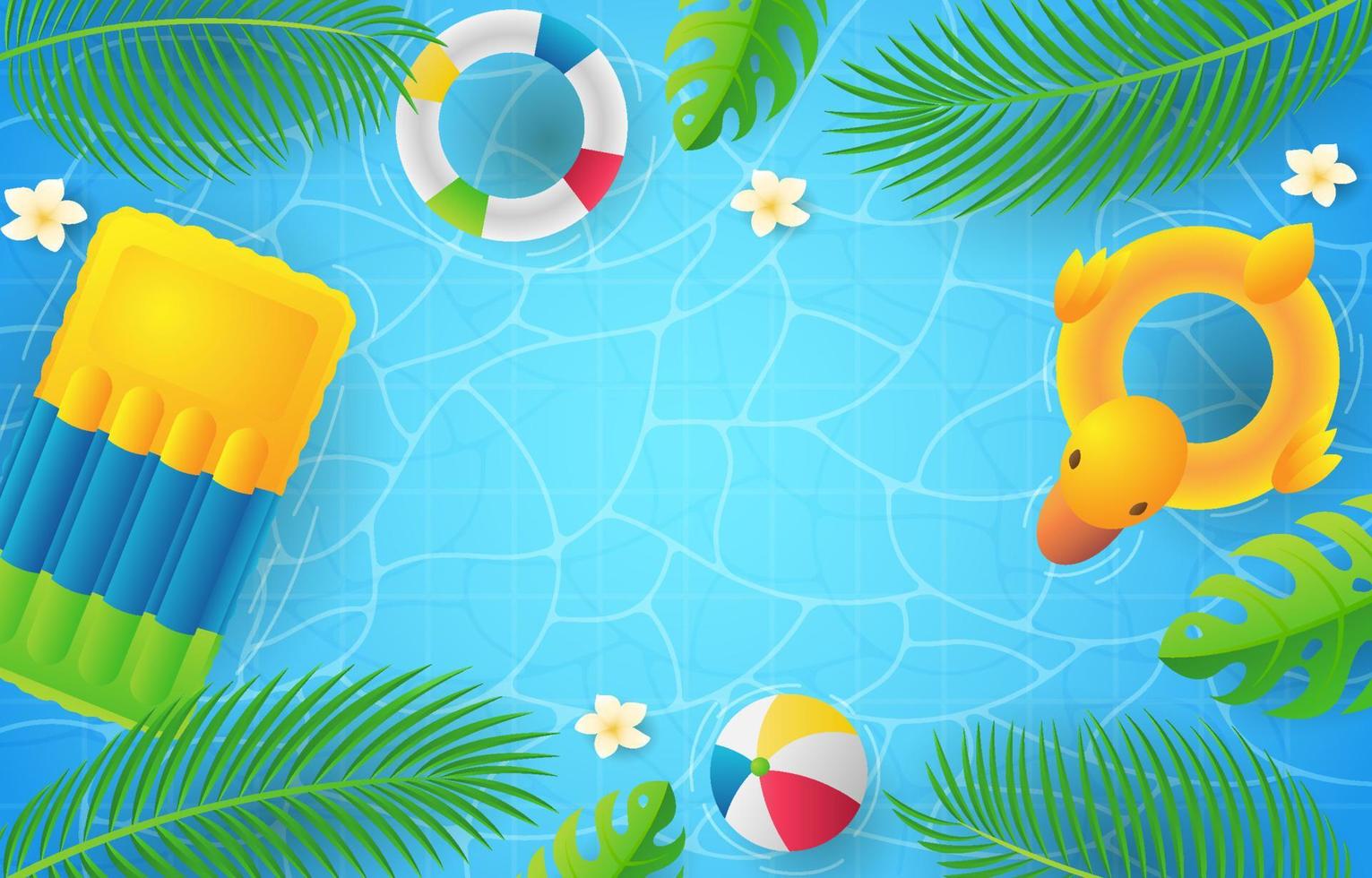 fondo de piscina de verano vector