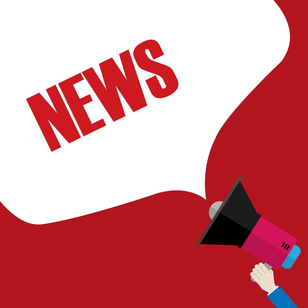 Speech bubbles, icons for decorating in pictures with chapters, holding a megaphone, announcing news vector
