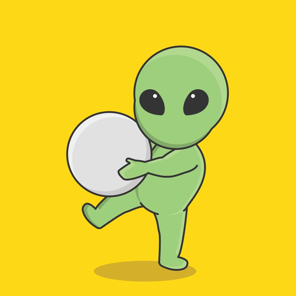 space ship world galaxy space alien planet character ufo cartoon moon vector