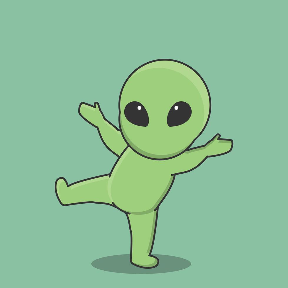 world galaxy space alien planet character ufo cartoon moon vector