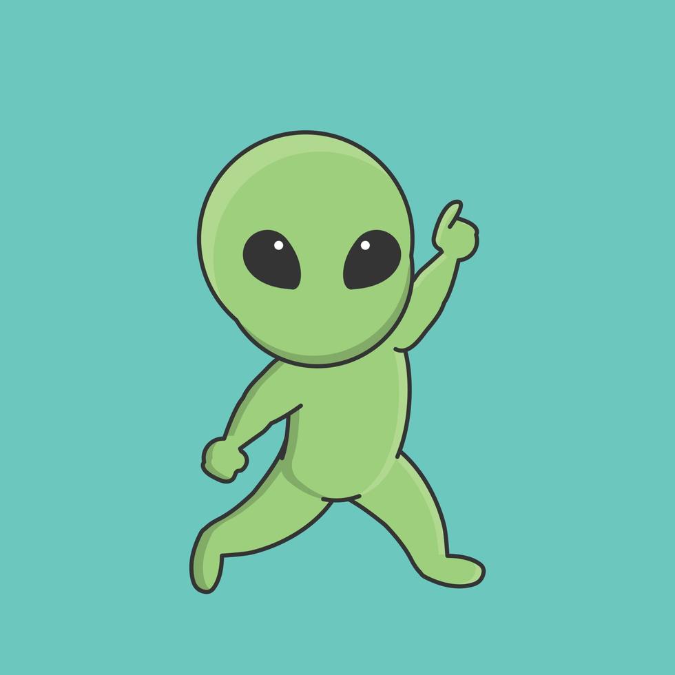 enviar mundo galaxia espacio extraterrestre planeta personaje OVNI dibujos animados Luna vector