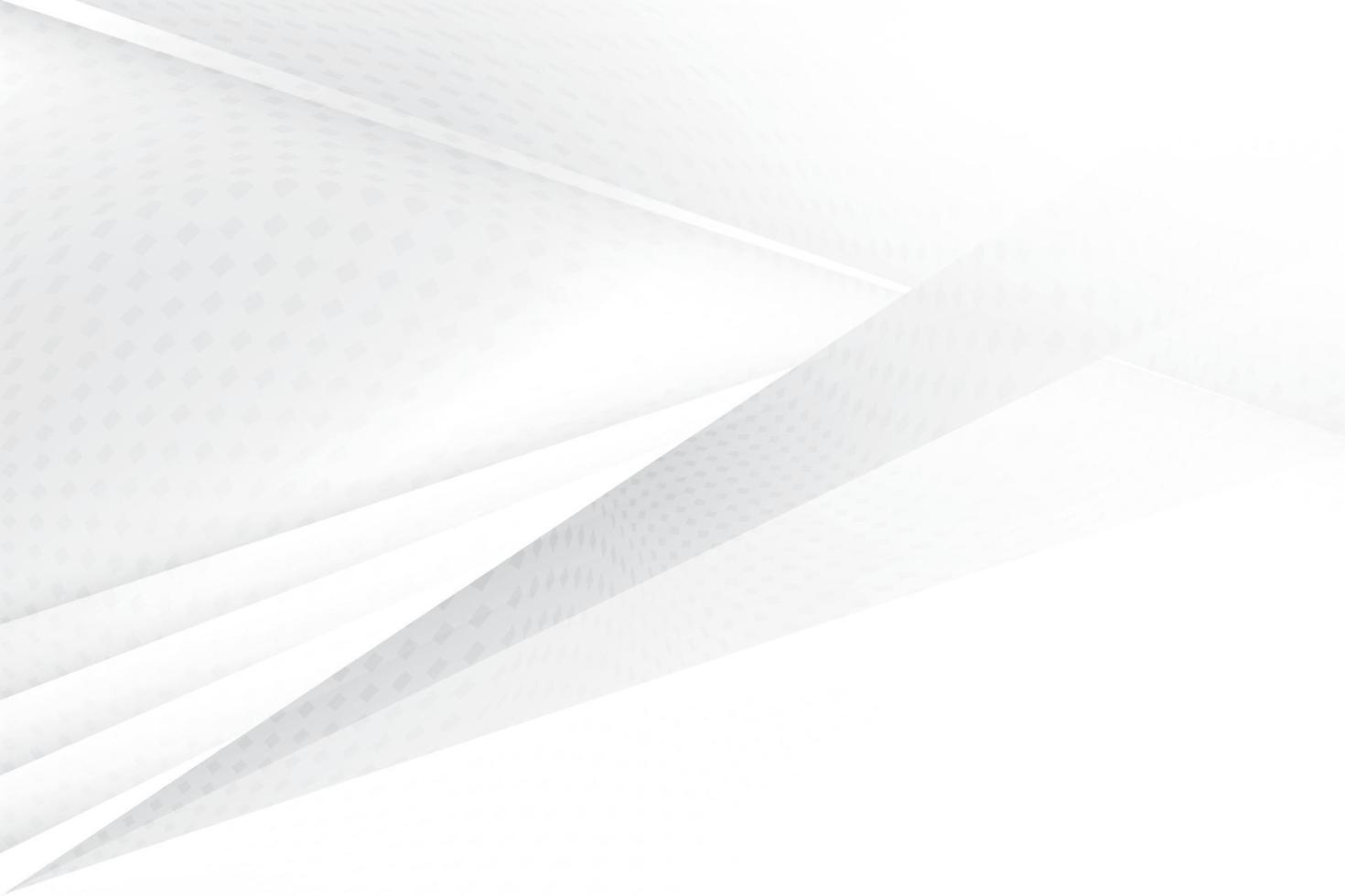 Abstract white and gray color, modern design background with geometric shape. Vector illustration.