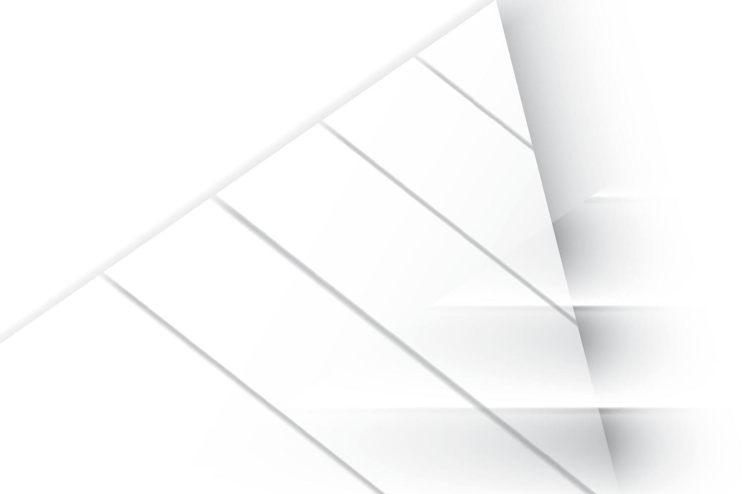Abstract  white and gray color, modern design background with geometric shape. Vector illustration.