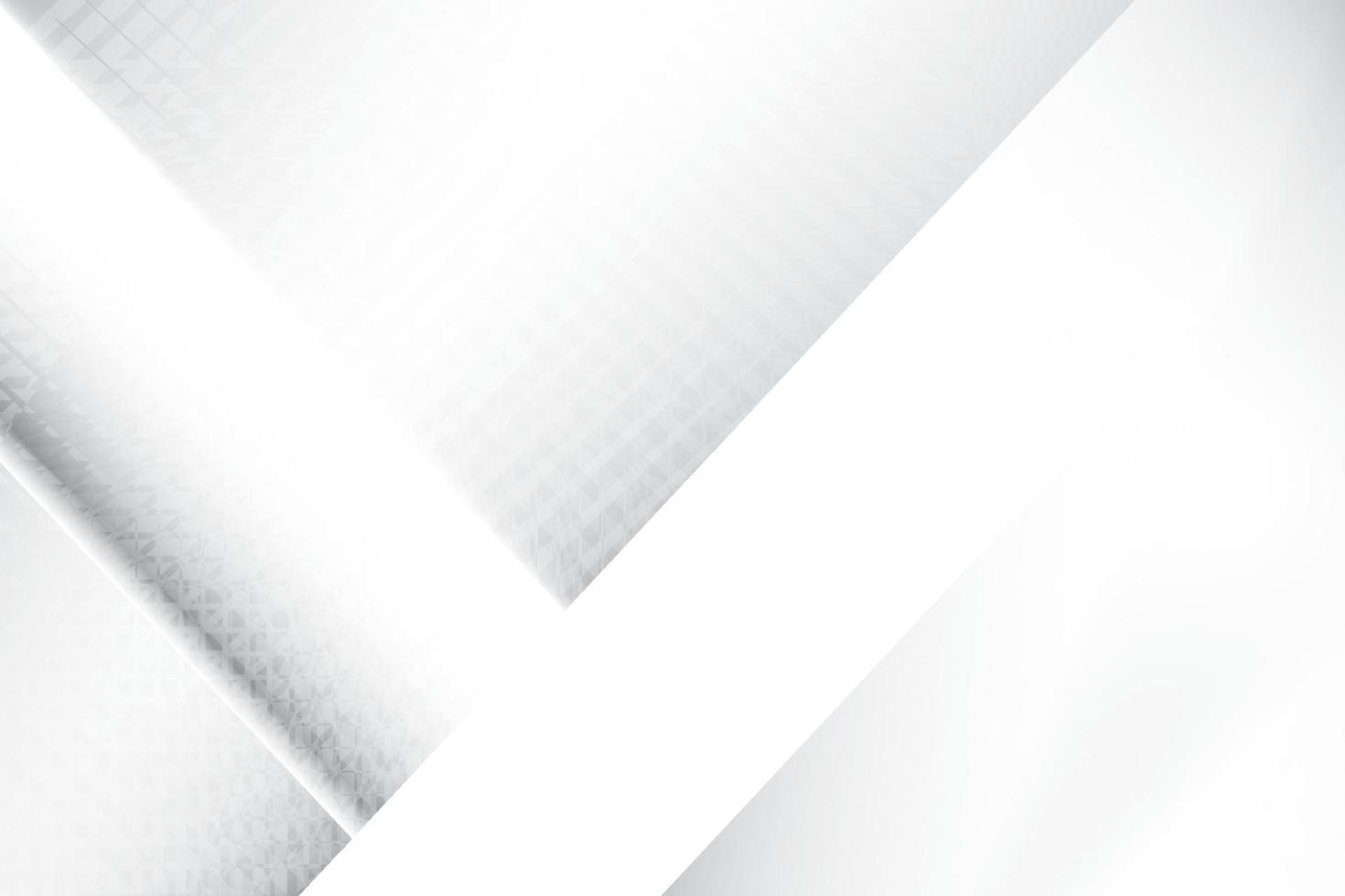 Abstract white and gray color, modern design background with geometric shape. Vector illustration.