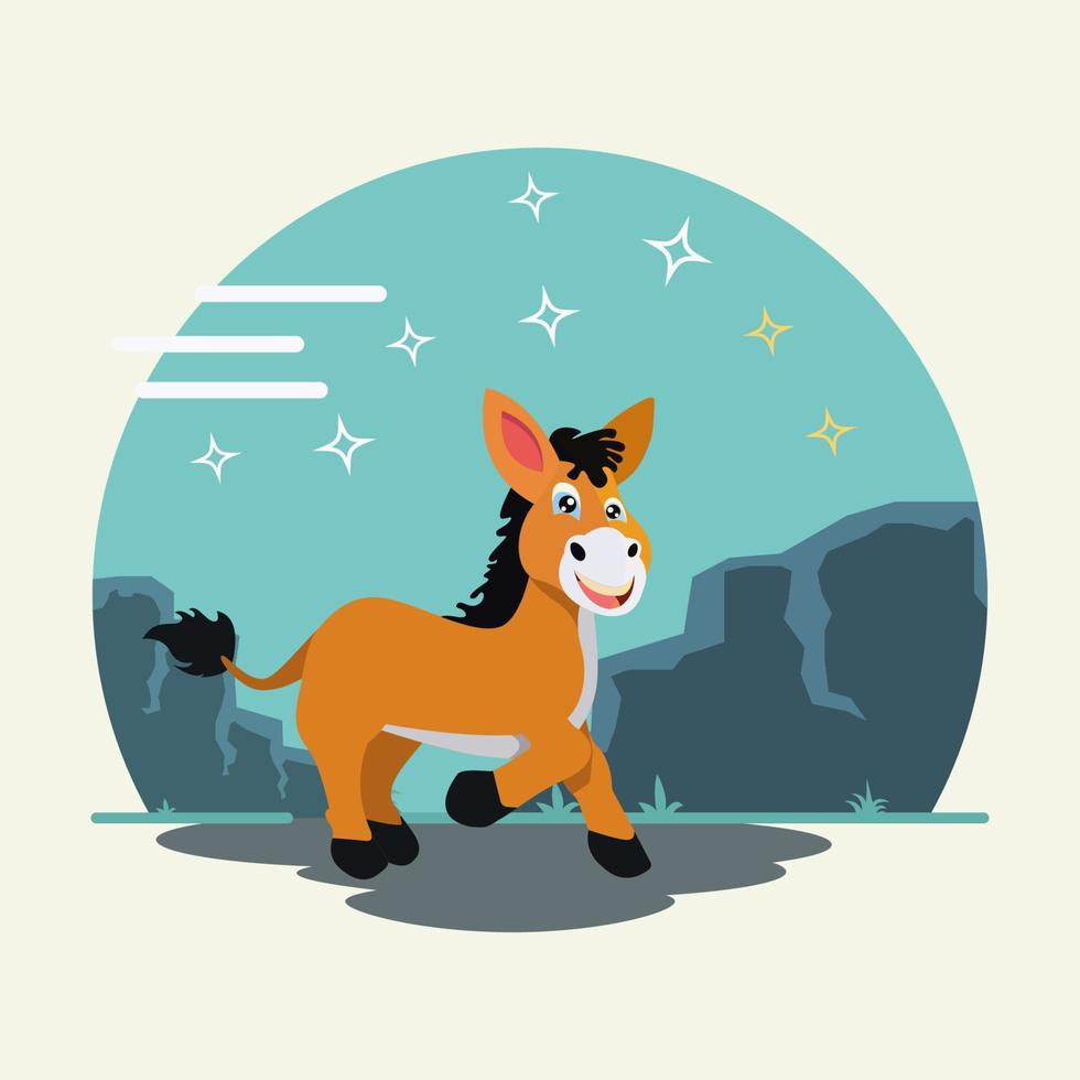 Cute donkey design vector illustration