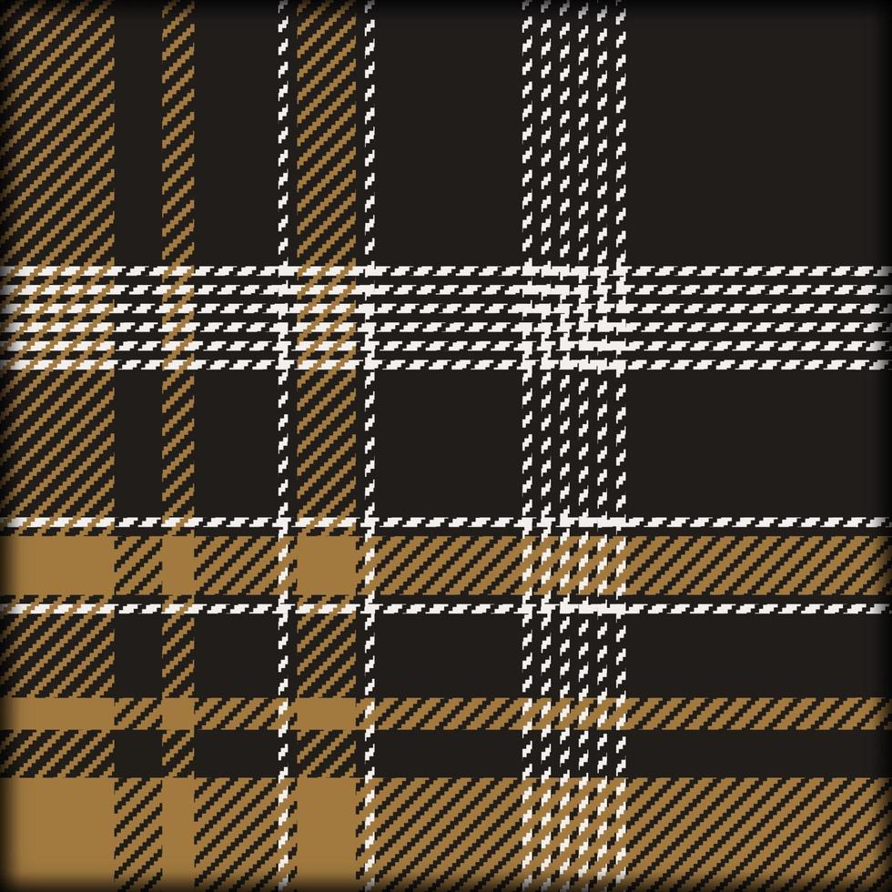 Plaid pattern vector with brown and white color . Texture for shirt, jacket, clothes, dresses and other textile design