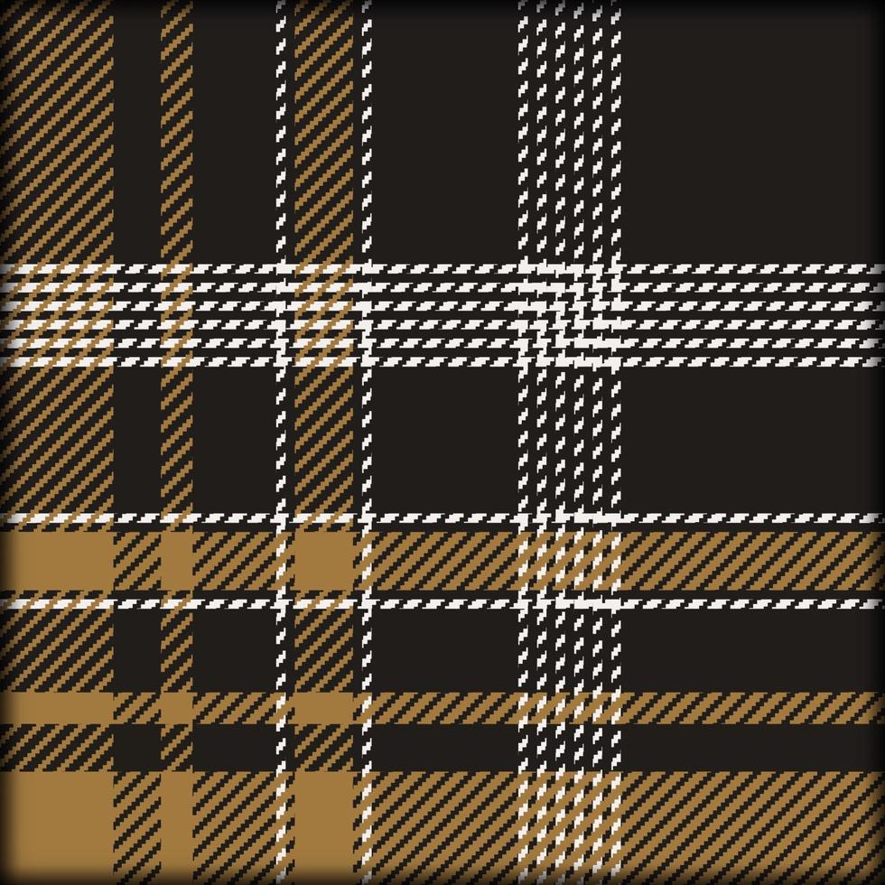 Plaid pattern vector with brown and white color . Texture for shirt, jacket, clothes, dresses and other textile design