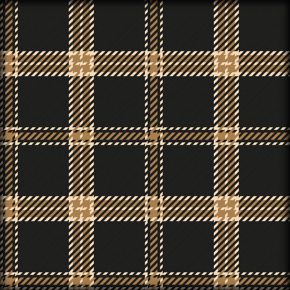 Retro Black, White and Brown tartan plaid Scottish seamless pattern.Texture from plaid, tablecloths, clothes, shirts, dresses, paper, bedding, blankets and other textile products vector