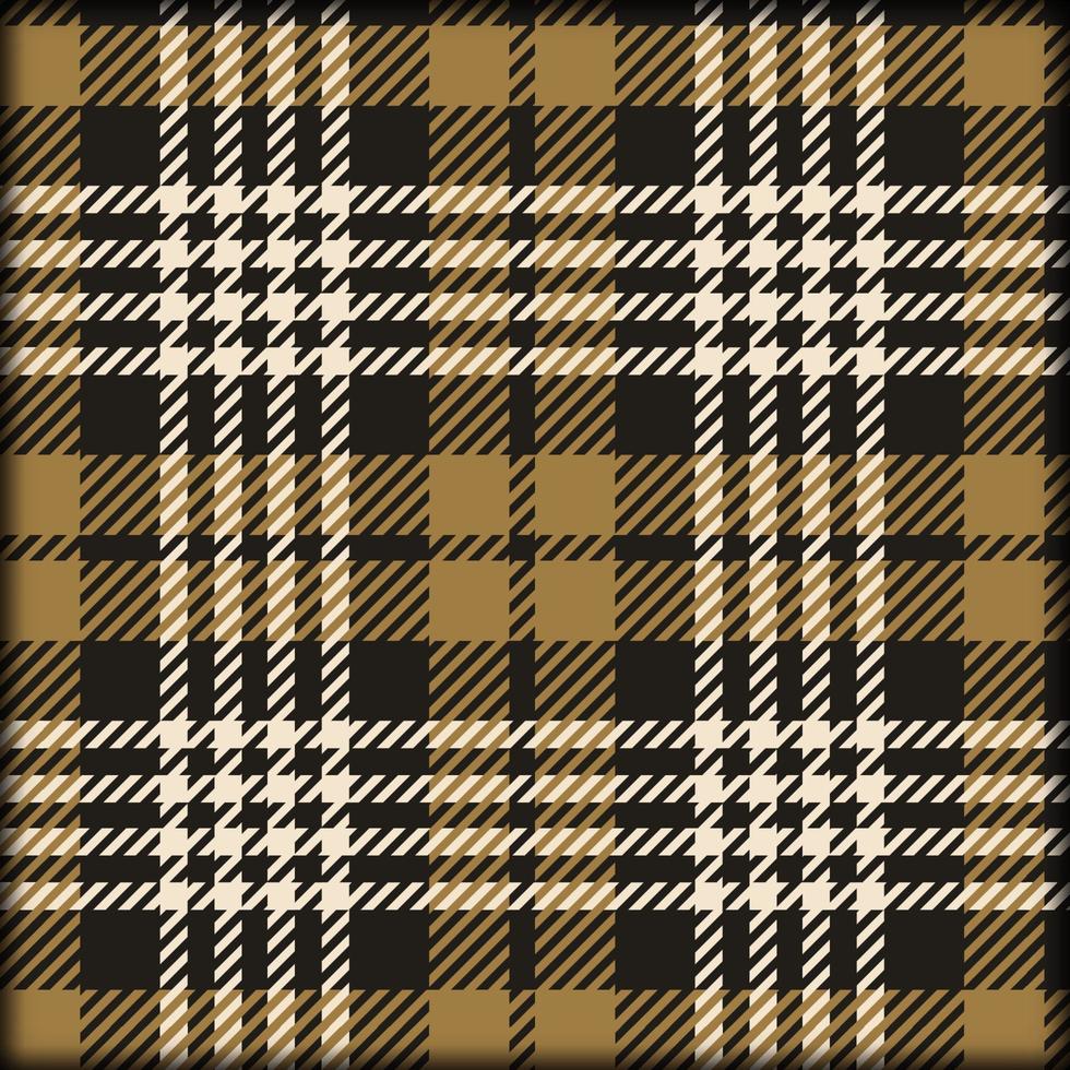 Plaid pattern in brown color. Vector graphic for scarf, blanket, throw, shirt other modern fashion textile design. Plaid pattern background.
