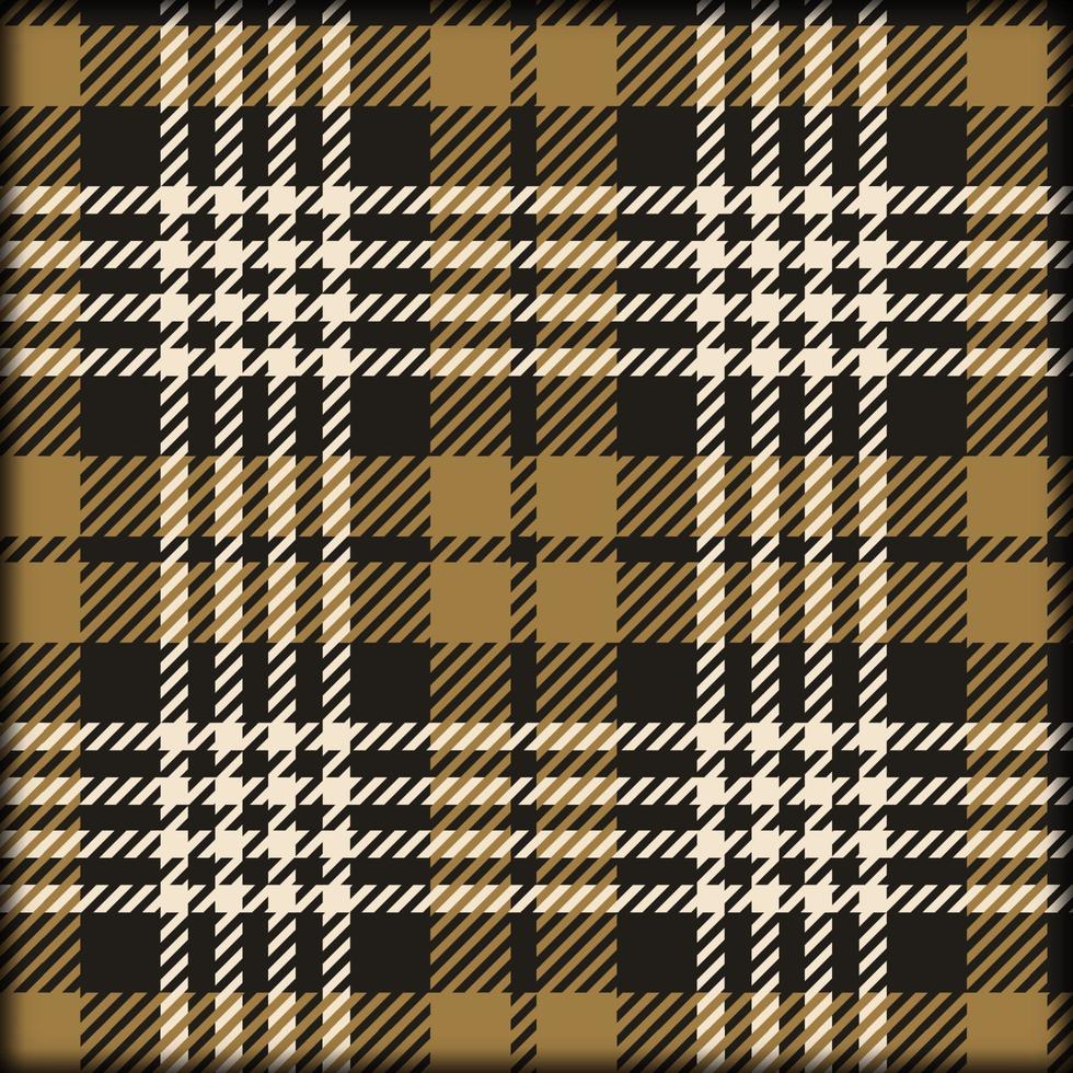 Plaid pattern in brown color. Vector graphic for scarf, blanket, throw, shirt other modern fashion textile design. Plaid pattern background.