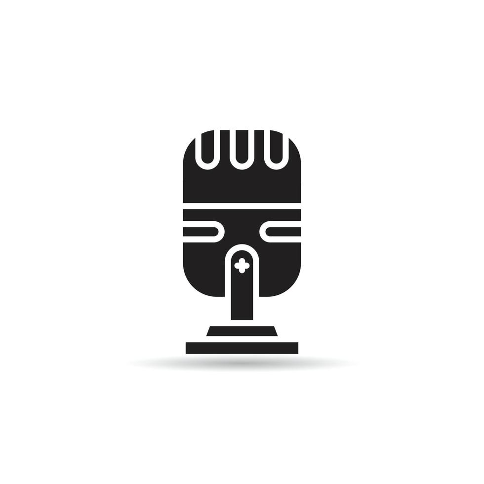 microphone icon vector illustration