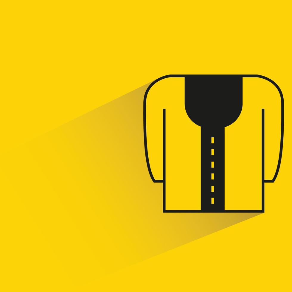 shirt on yellow background illustration vector