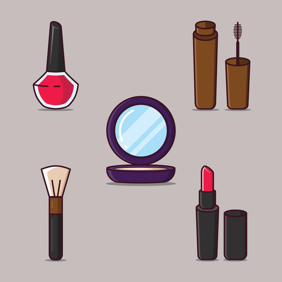 conjunto de cosméticos vector