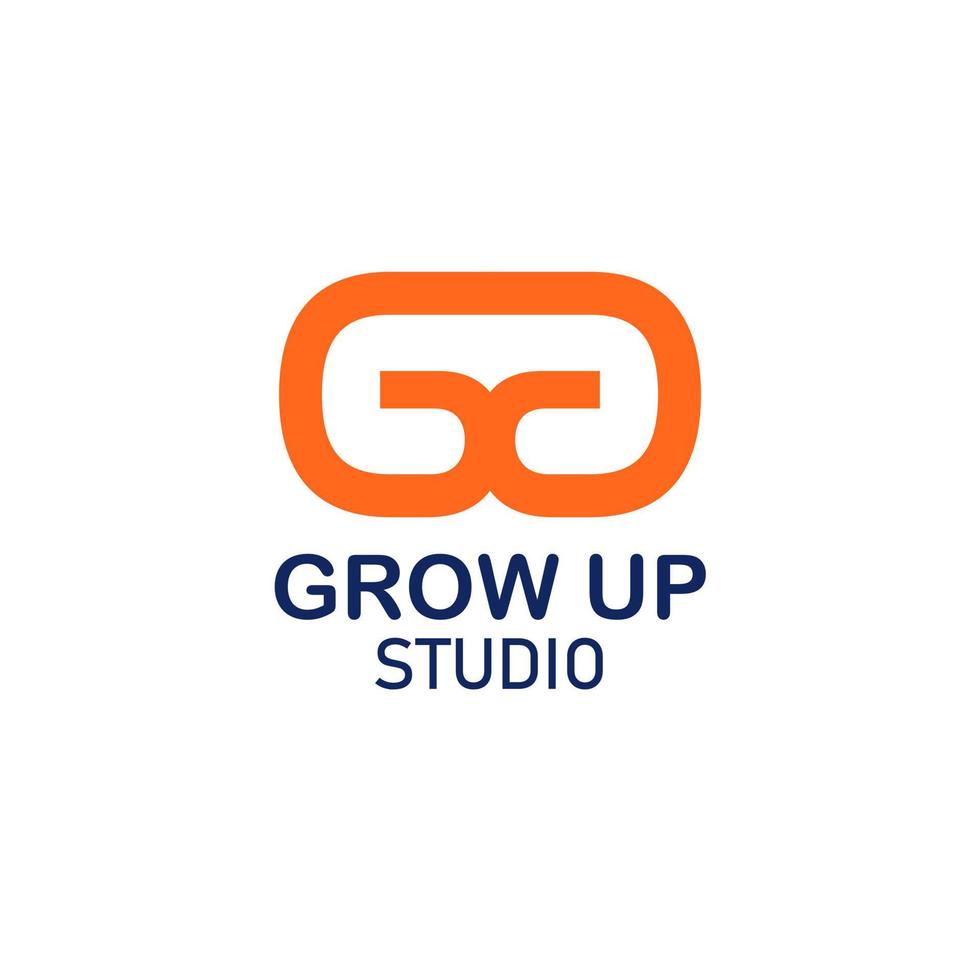 Grow Up Studio Logo Design  Vector Eps 10