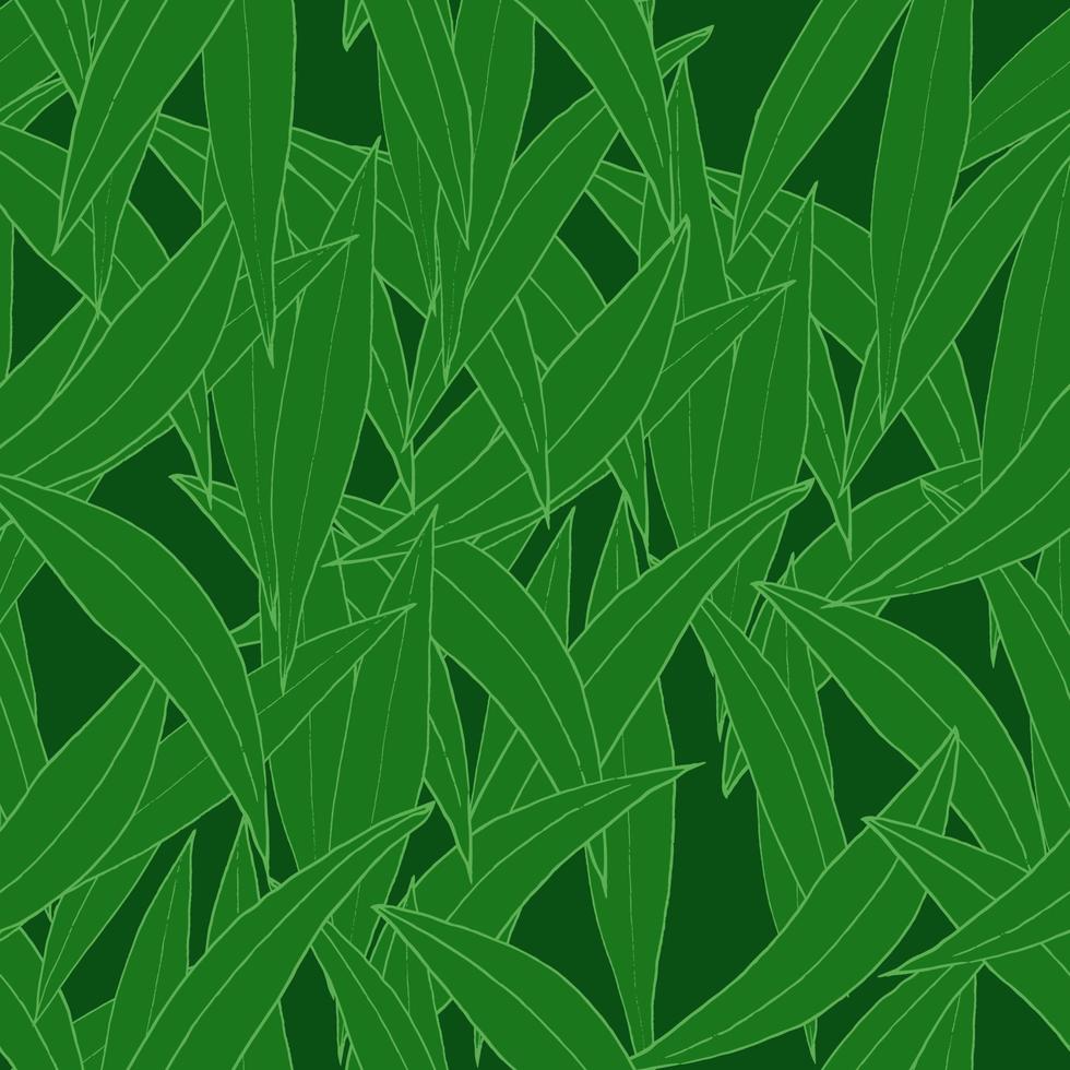 Vector seamless pattern with green leaves. Ecologic style. For textiles, fabrics, covers, wallpapers, print, wrapping gift