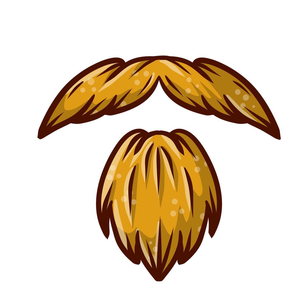 corte de pelo de los hombres de moda. elemento de hipster de cabeza y cara. vector