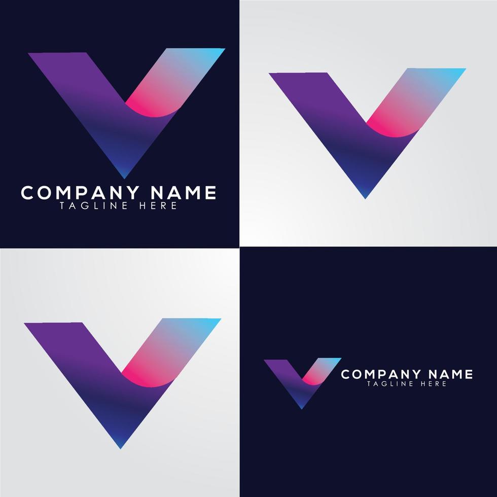 v letter logo,modern logo, v logo vector