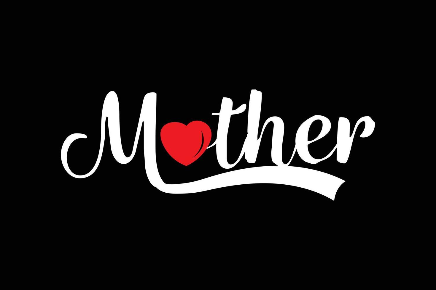 Mother typography lettering t shirt design vector