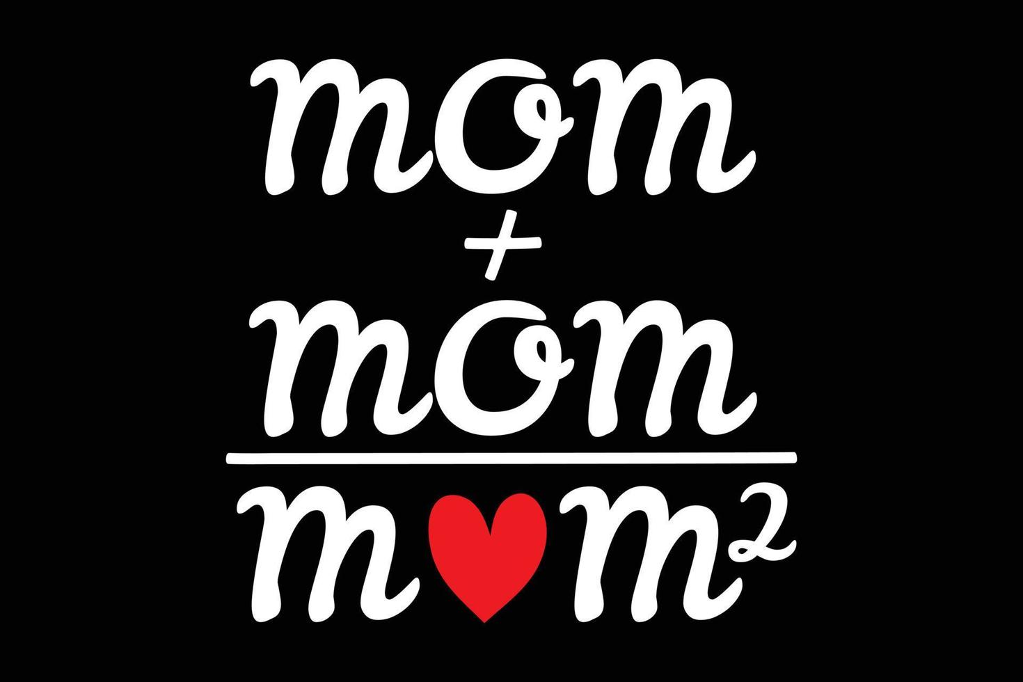 diseño de camiseta del día de la madre cuadrada de mamá. vector