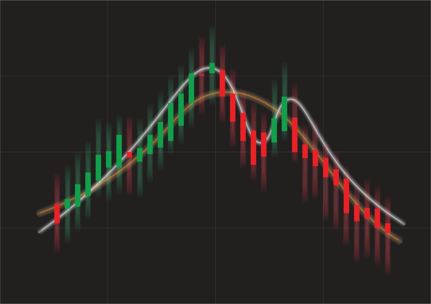 patrón de varios gráficos en el fondo vector