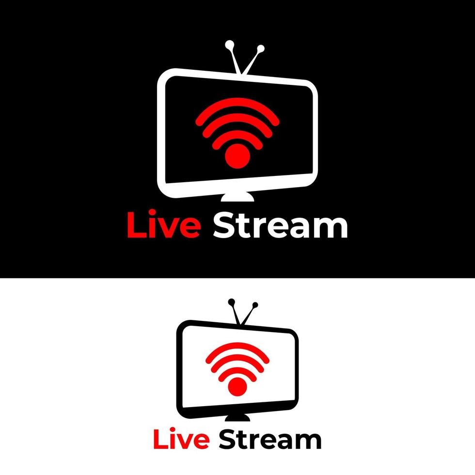 Live stream logo. Live streaming. vector