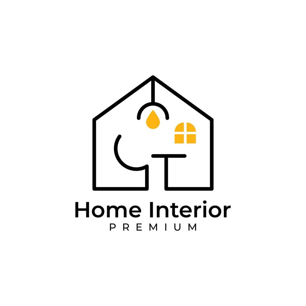 Furniture logo design vector