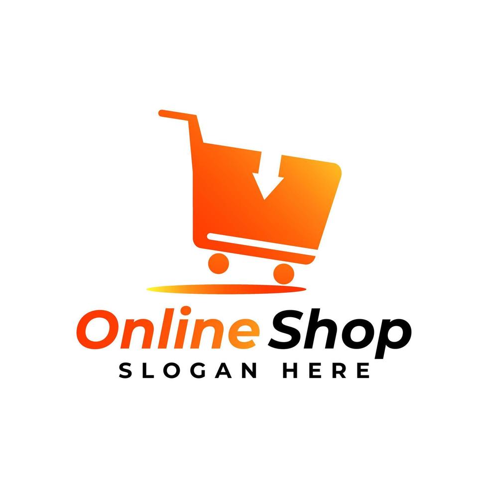 Online shop logo design 7410289 Vector Art at Vecteezy