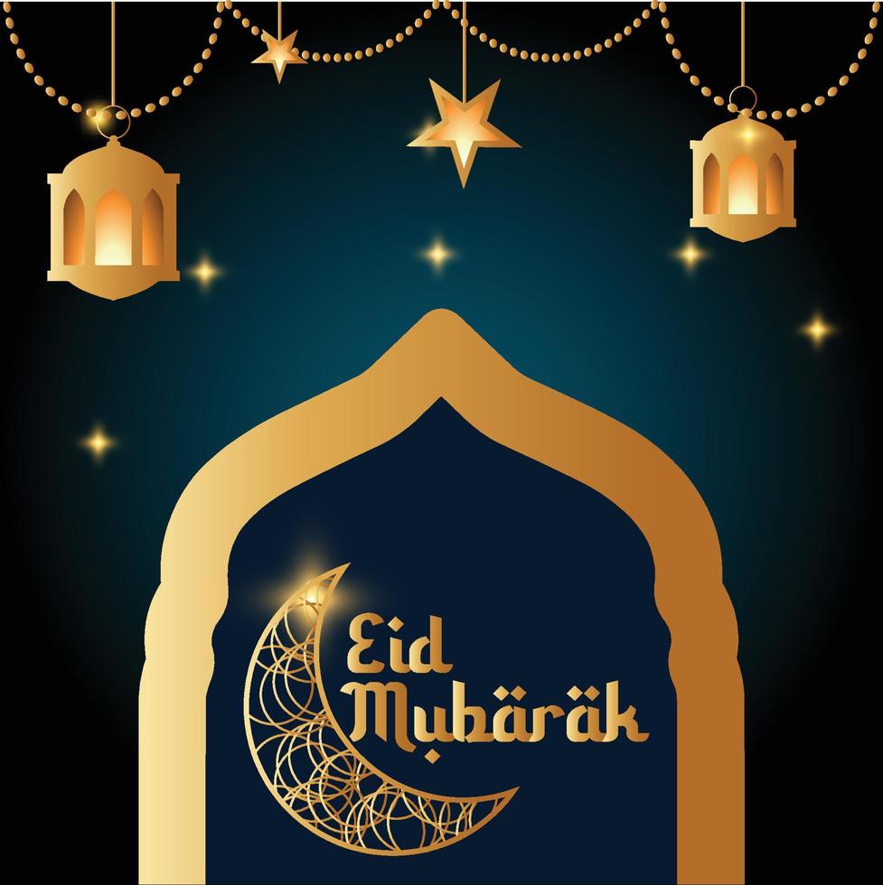 diseño de plantilla de vector de eid mubarak